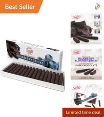 Elegant 10.5 oz Dark Chocolate Blueberry Sticks – Ideal for Any Occasion