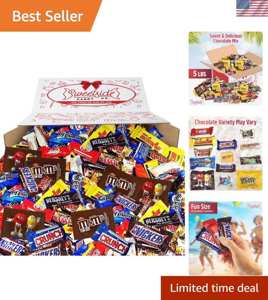Chocolate Lovers’ 5lb Assortment: Milk Duds, Snickers & More for Joyful Moments