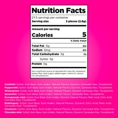 PUR Sugar Free Chewing Gum Variety Pack 8 Flavors Xylitol 9 Count Resealable