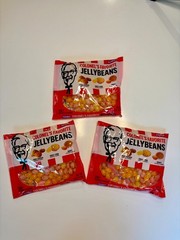 3 x KFC 4oz Colonel’s Favorite Jelly Beans Fried Chicken Sweet Corn Gravy ex3/27