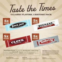 Gerrit’s 20 Count Variety Gum Pack – Clove, Beeman’s, Teaberry, & Black Jack …