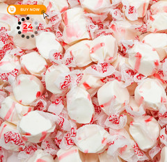 Salt Water Taffy Peppermint Flavor 1 lb – Individually Wrapped, Old 1 pound
