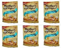 6 X Bags STORCK Werther’s Original SALTED CARAMEL CREME Soft Caramels 2.22 oz ea