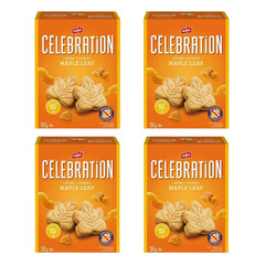 Celebration Leclerc Maple Leaf Creme Cookies 350g Canadian Biscuits (4 Packs)