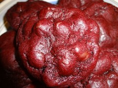 SOFT BAKED HOMEMADE RED VELVET CHOCOLATE CHIP COOKIES (2 DOZEN)