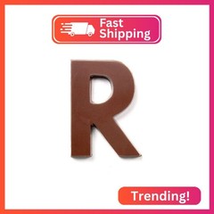 Philadelphia Candies Solid Milk Chocolate Alphabet Letter R, 1.75 Ounce Novelty