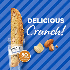 Originali Classic Almond Biscotti Cookies – Individually Wrapped Italian Coffee