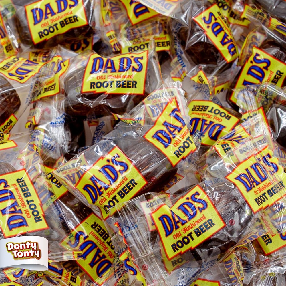 Dad’s Root Beer Barrels Hard Candy 2LB Bulk Bag, Old Fashioned, 100pc I.W.