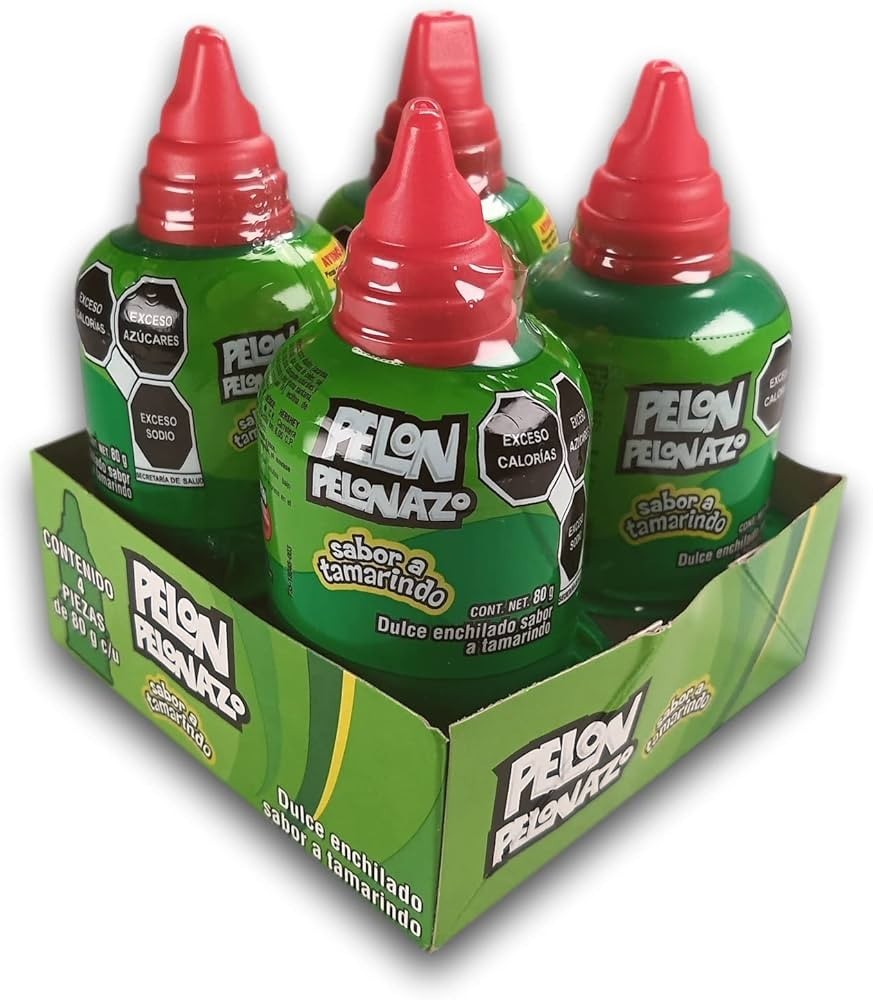 Pelon Pelo Rico Authentic Mexican Candy – 4 Pack (4 x 80g) – Sealed Bulk Box