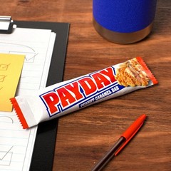 PAYDAY Peanut Caramel Candy Bars 1.85 oz Bulk Box 24 Count Full Size Bars