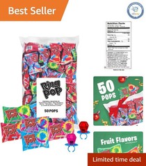 50 Count Festive Lollipop Variety Pack – Assorted Fruity Flavors for Gifting