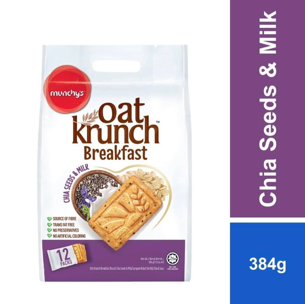 Munchy’s Oat Krunch Breakfasf Chia Seeds & Milk Biscuit