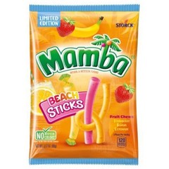 6x Mamba Beach Sticks Limited Edition Bulk Candy Sweet Treats New Sealed 3.17oz