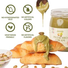 500g 18 oz Premium Sicilian Pistachio Cream 40% – Italian Pistachio Spread –…