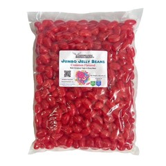 YANKEETRADERS® Jumbo Cinnamon Jelly Beans, Red, Soft and Chewy, 4 Pound Bulk Bag