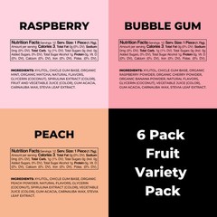 , Sugar Free, Natural, Xylitol, Long Lasting Chewing Gum, Natural Flavors, Or…