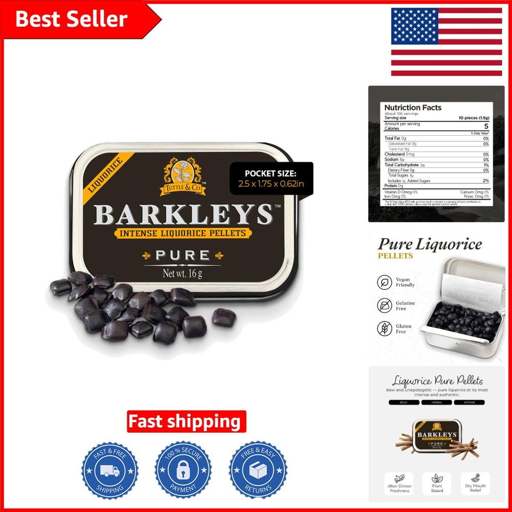 Gluten-Free Black Licorice Pellets – 100% Pure Flavor for Guilt-Free Indulgence