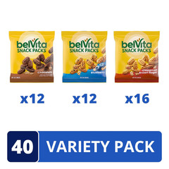 Bites Breakfast Biscuits Variety Pack, 3 Flavors, Mother’S Day, 40 Snack Packs