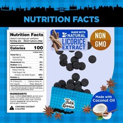 Gustaf’s Salted Dutch Licorice Coins – 5.2oz 5.29 Ounce (Pack of 1), Black