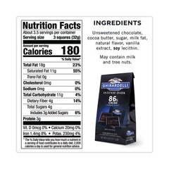 Ghirardelli Intense Dark Midnight Reverie 86% Cacao Bag, 4.12 Oz, 3 Packs