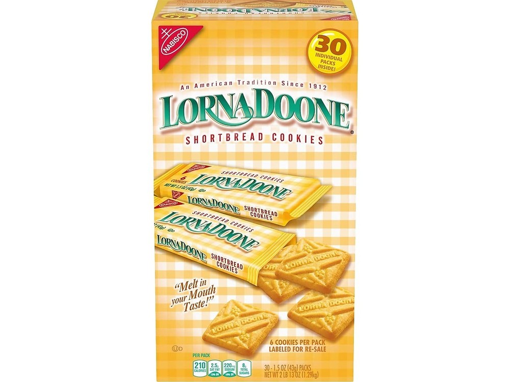Nabisco Lorna Doone Shortbread Cookies – 30 1.5 Ounce (Pack of 30), Brown