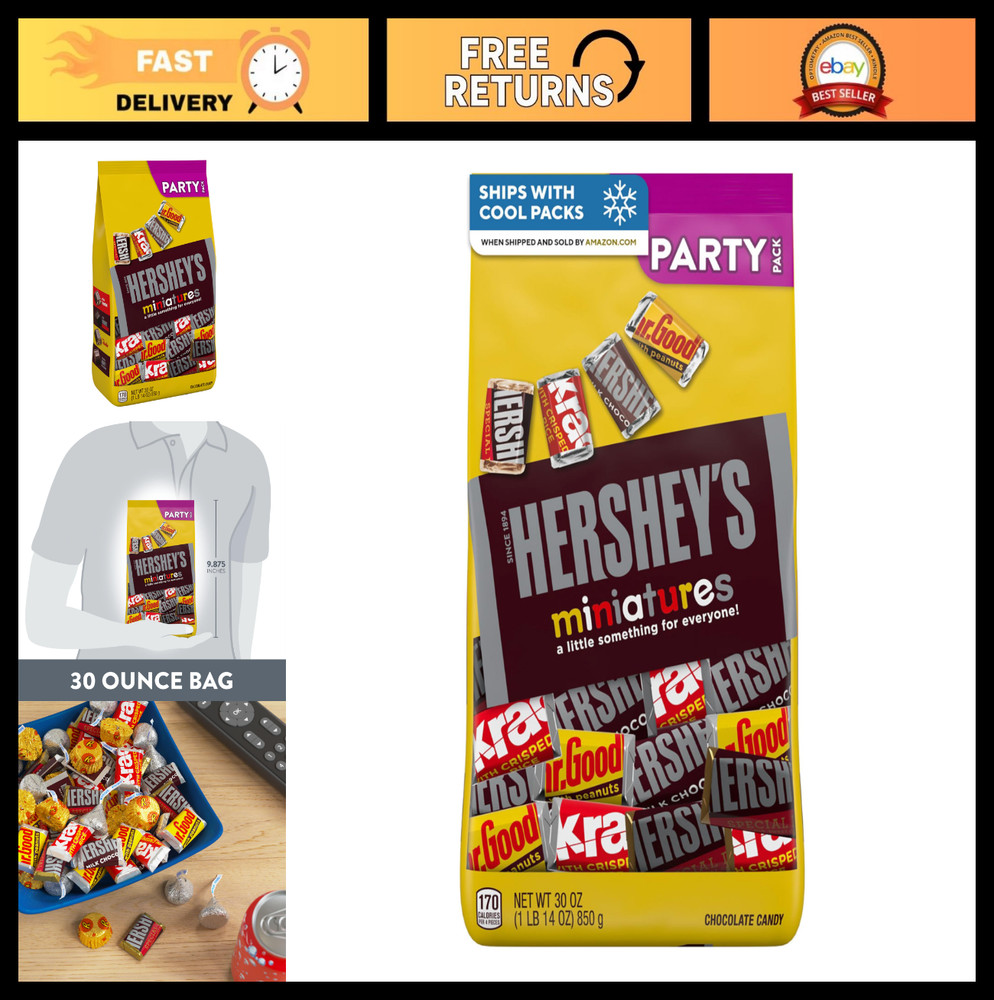 Assorted Miniature Chocolate Candy Bulk Variety Pack – 30 oz for Parties & Event