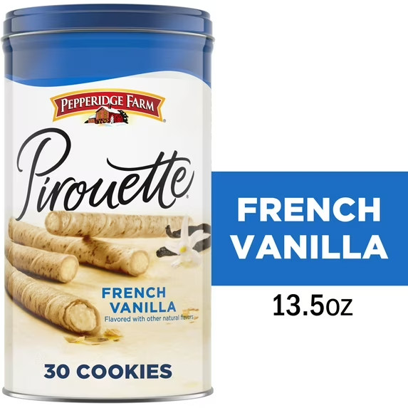 Pepperidge Farm Pirouette Cookies, French Vanilla Crème Filled Wafers, 13.5 oz