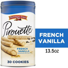 Pepperidge Farm Pirouette Cookies, French Vanilla Crème Filled Wafers, 13.5 oz