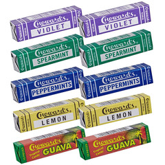 Chowards Mints Variety Pack of 10 – Violet Spearmint Peppermint Guava and …