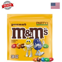 Peanut Milk Chocolate Candy Resealable Bulk Pack, Party Size, 38 oz Bag, For …