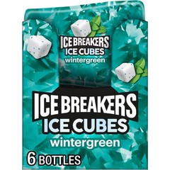 ICE BREAKERS Ice Cubes Wintergreen Flavored 40 Count (Pack of 6),
