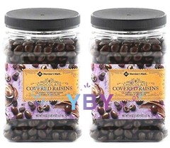 2 Jars Member’s Mark Milk Chocolate Covered Raisins 54oz Each= 6.75 lbs(2 jars)