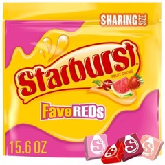 STARBURST FaveReds Fruit Chews Chewy Candy Sharing Size 15.6 oz