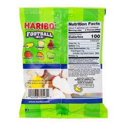 Haribo FOOTBALL MIX Gummi Candy Assorted Fruit Gummy Limited Edition 4Pk EXOCT25
