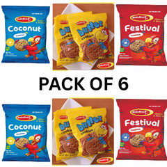 Jamaican Butterkis Parrot Biscuits (50g) (pack of 6)
