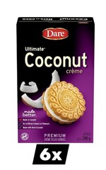 6 Boxes of Dare Ultimate Coconut Creme Cookies 290g – FREE SHIPPING
