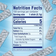 Peppermint Sugarfree Gum 15 Count (Pack of 10) – 15 20), Blue