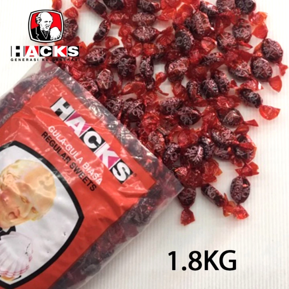 HACKS Cough Drops 1.8kg – Menthol Relief Sweets – Honey Lemon – Fast DHL Express