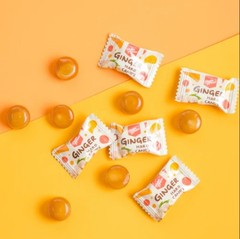 Pack of 6- Hard Sweets Ginger Candy with Center-Filled Ginger Burst- 4oz