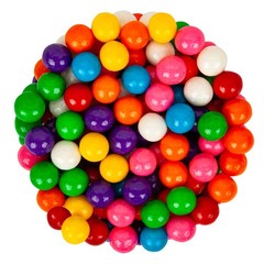 ASSORTED GUMBALLS 0.5in ~ fruity, vibrant, chewy ~ 3LB – 48OZ ~ BEST PRICE