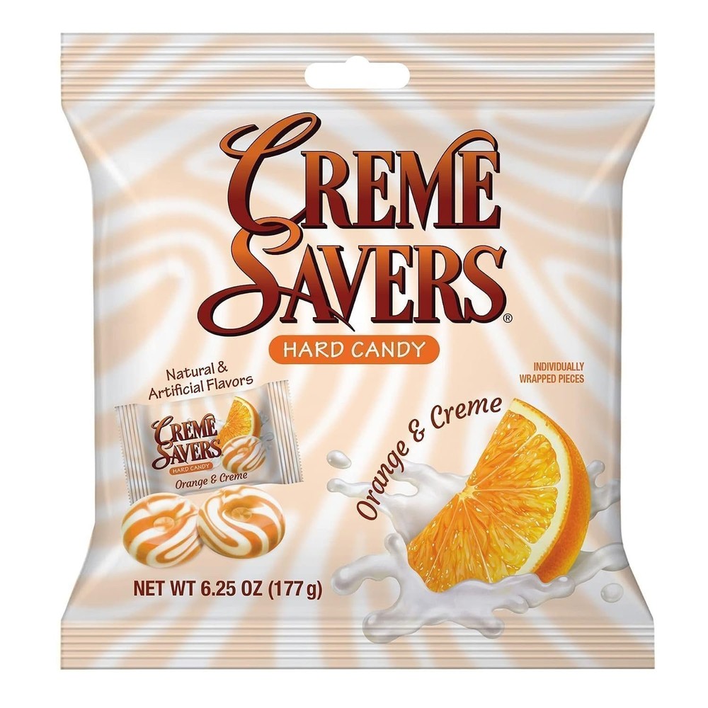 Creme Savers Orange and Creme Hard Candy | The Taste of Fresh Orange Swirled…