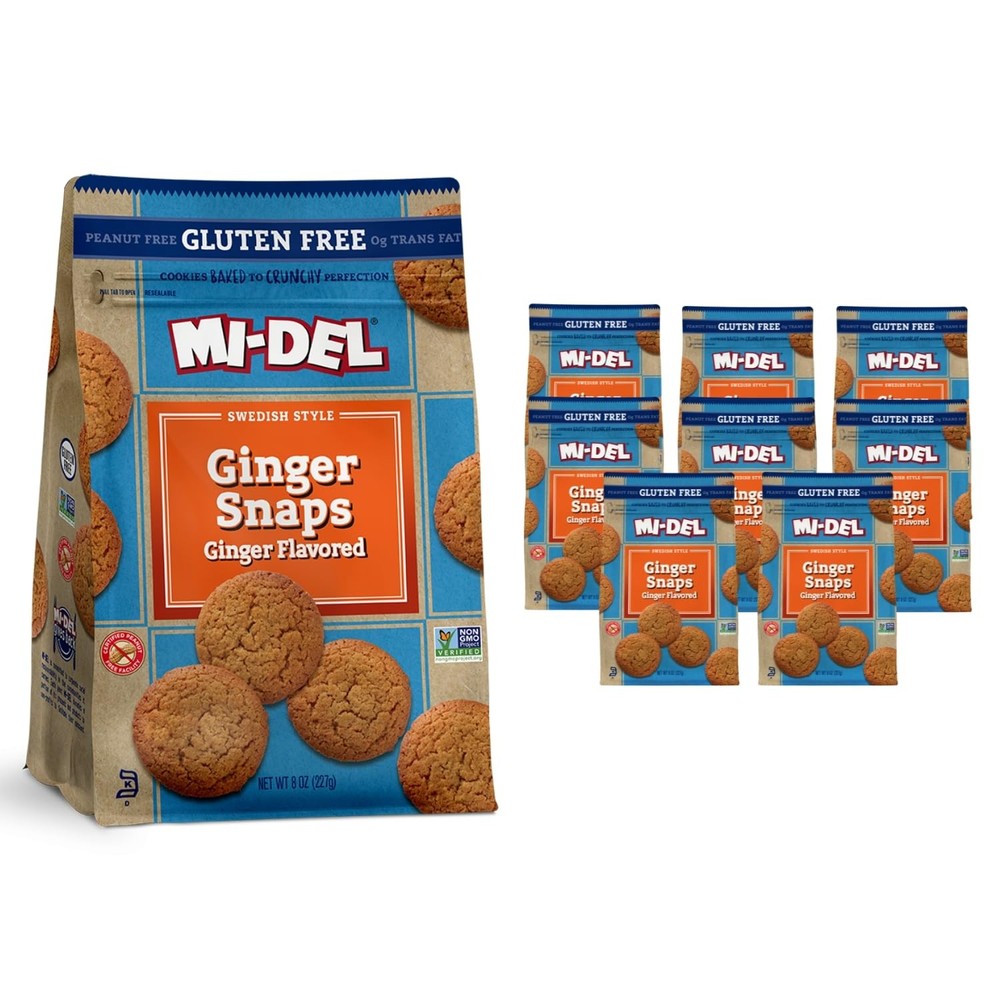 Ginger Snaps Cookies Flavor – Non GMO Certified, 0g Trans Fat Gluten Free Coo…