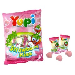 Yupi Strawberry Kiss Gummy Candies 4.2oz (120g) featured on Run Jin (US seller)