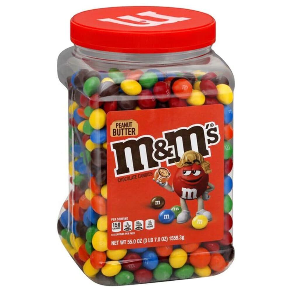 M&M’s Peanut Butter Chocolate Candy 55 Oz ()