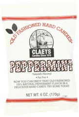 Claey’s Natural Peppermint Drops, 6-Ounce Packages (Pack of 12)
