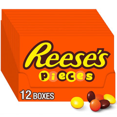 PIECES Peanut Butter in a Crunchy Shell, Candy Boxes, 4 Oz (12 Count)