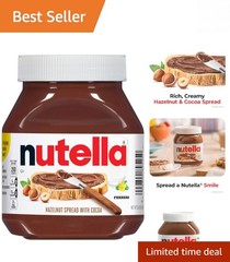 Smooth Hazelnut Cocoa Spread (26.5 oz) – Perfect for Pancakes & Gatherings