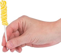 Bright Yellow Mini Lollipops – 24 Count for Birthday Favors & Celebrations