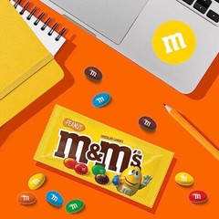 M&M’S Full Size Peanut Milk Chocolate Candy Bulk Pack 1.74 oz 48 ct Box