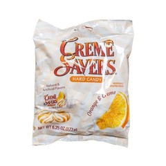 3x Creme Savers Oranges & Creme Hard Candy Swirls Fruit Snack Sweet Bundle 6.25o